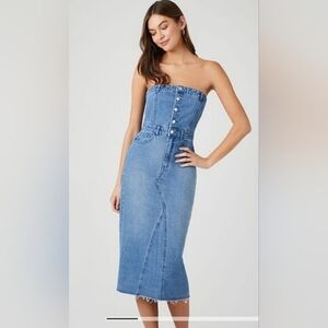 Sincerely Jules Tan Strapless Dress Size Medium NWT